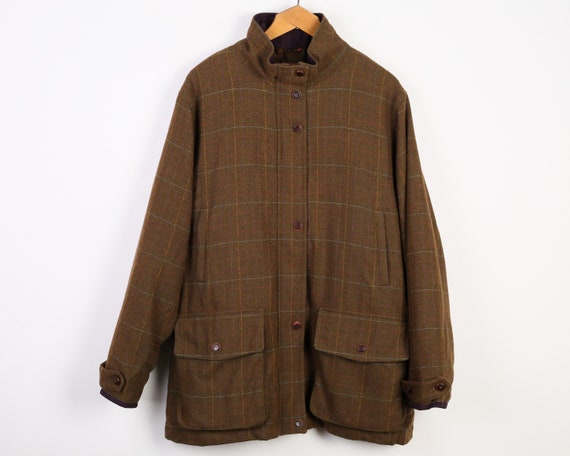 LAKSEN Hunter Coat Men's 2XL Sportswear Jacket Wool Check | Etsy