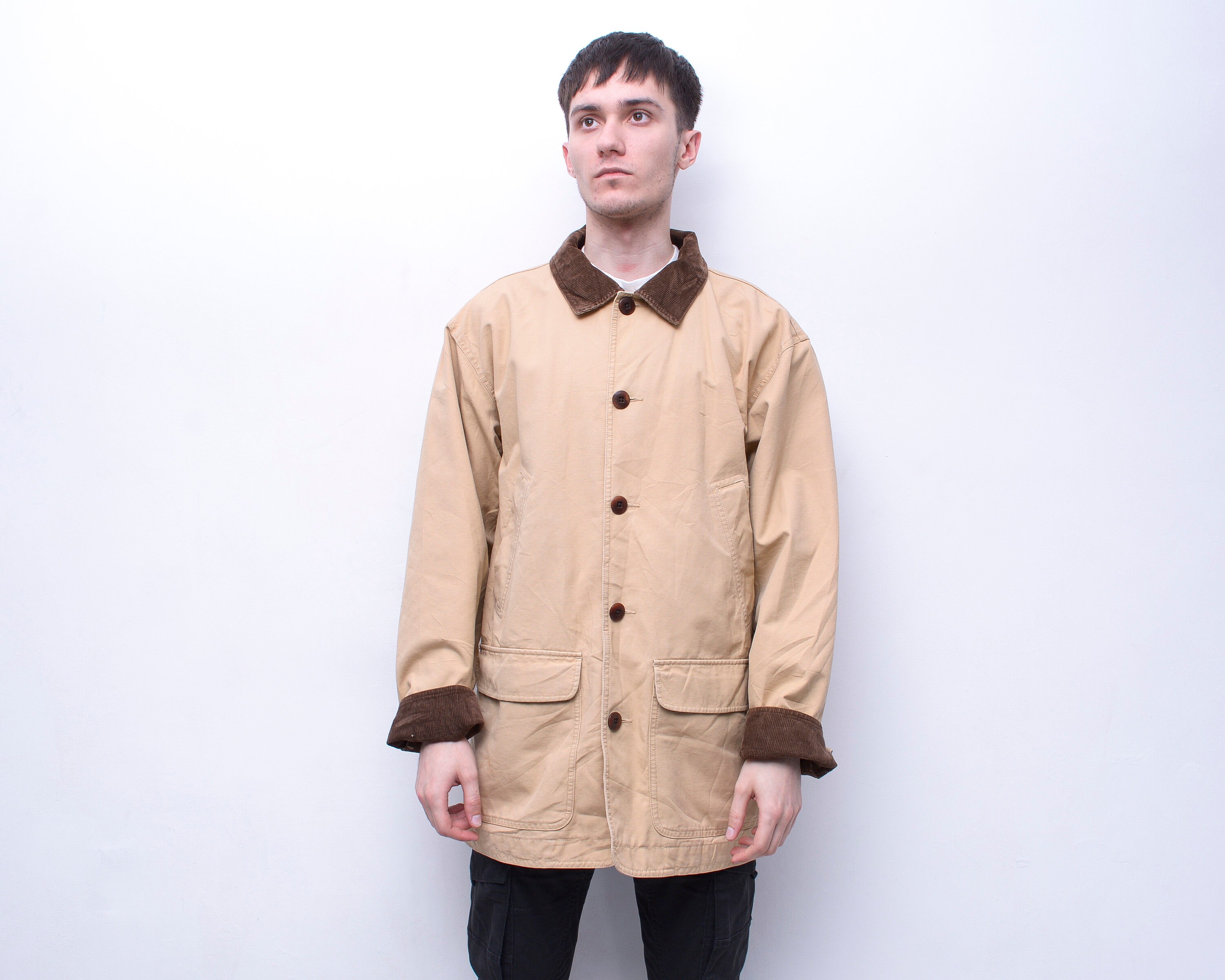 L.L.BEAN Vintage Men's M Barn Cotton 