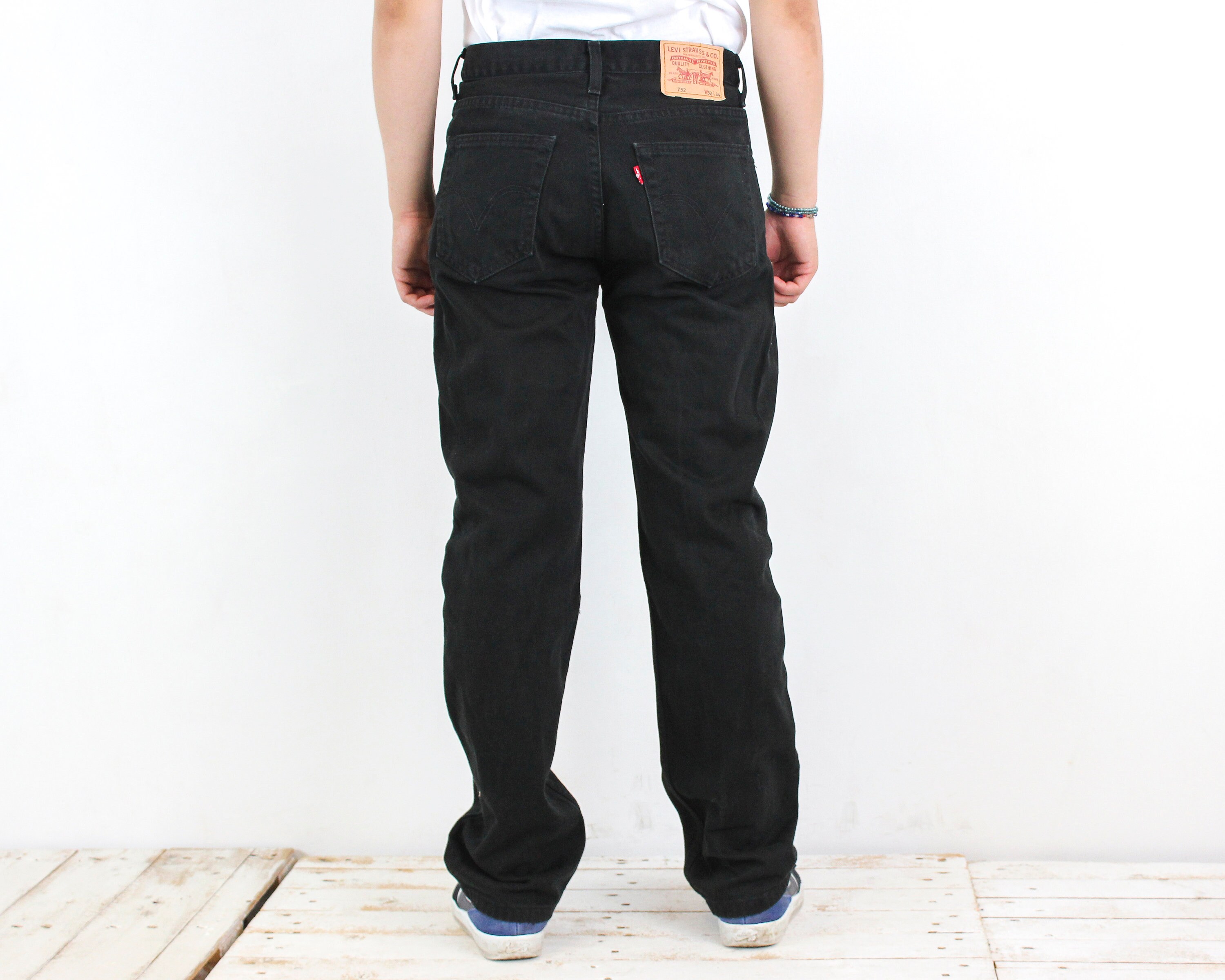 LEVI S STRAUSS 752 Vintage Men W32 L34 Regular Fit Straight Leg