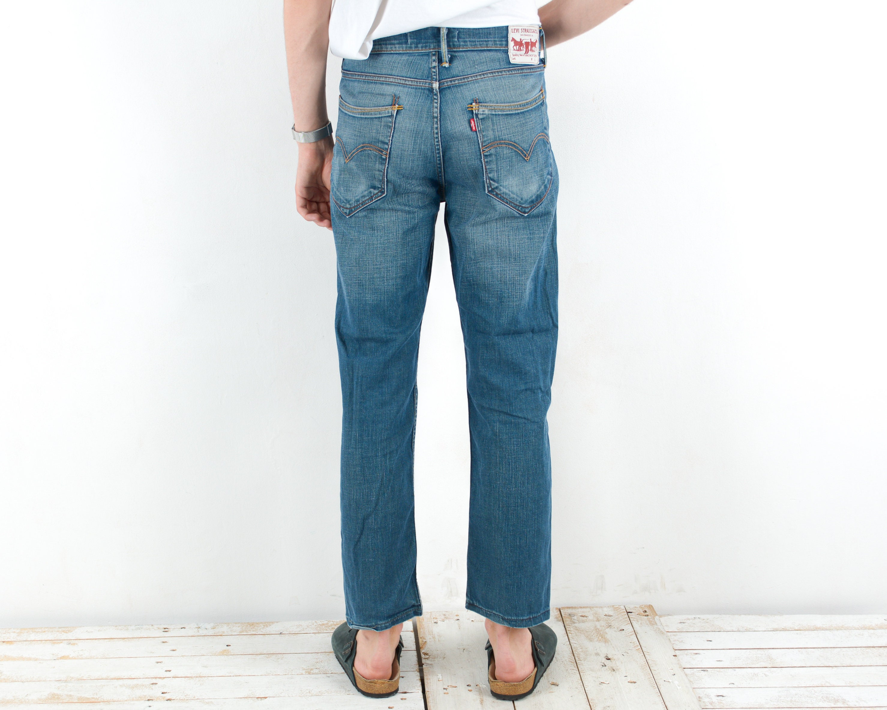 LEVI'S STRAUSS Vintage 519 Men's W36 L30 Slim Fit Skinny Leg