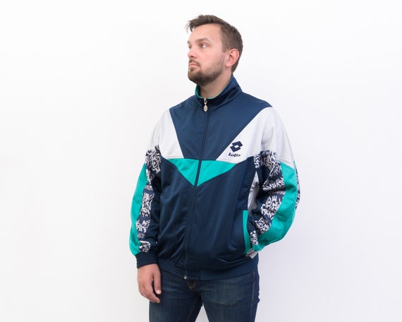 LOTTO 90s Vintage hombre XL Chándal Chaqueta Casual Poliéster | Etsy España