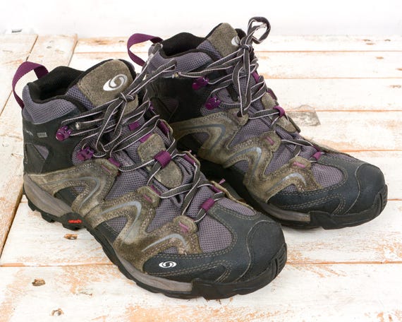 Vintage Salomon Contragrip Suede Gore-Tex Walking Boots Men\'s US 9 Women\'s 10 SALOMON CONTAGRIP Women main image 2