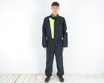 Vintage O'HARA Men's XL Snowsuit Jumpsuit Ski Suit, Padded Overalls Snowboarding Sportswear, Winter Retro Snow Coveralls Activewear Warm 4s