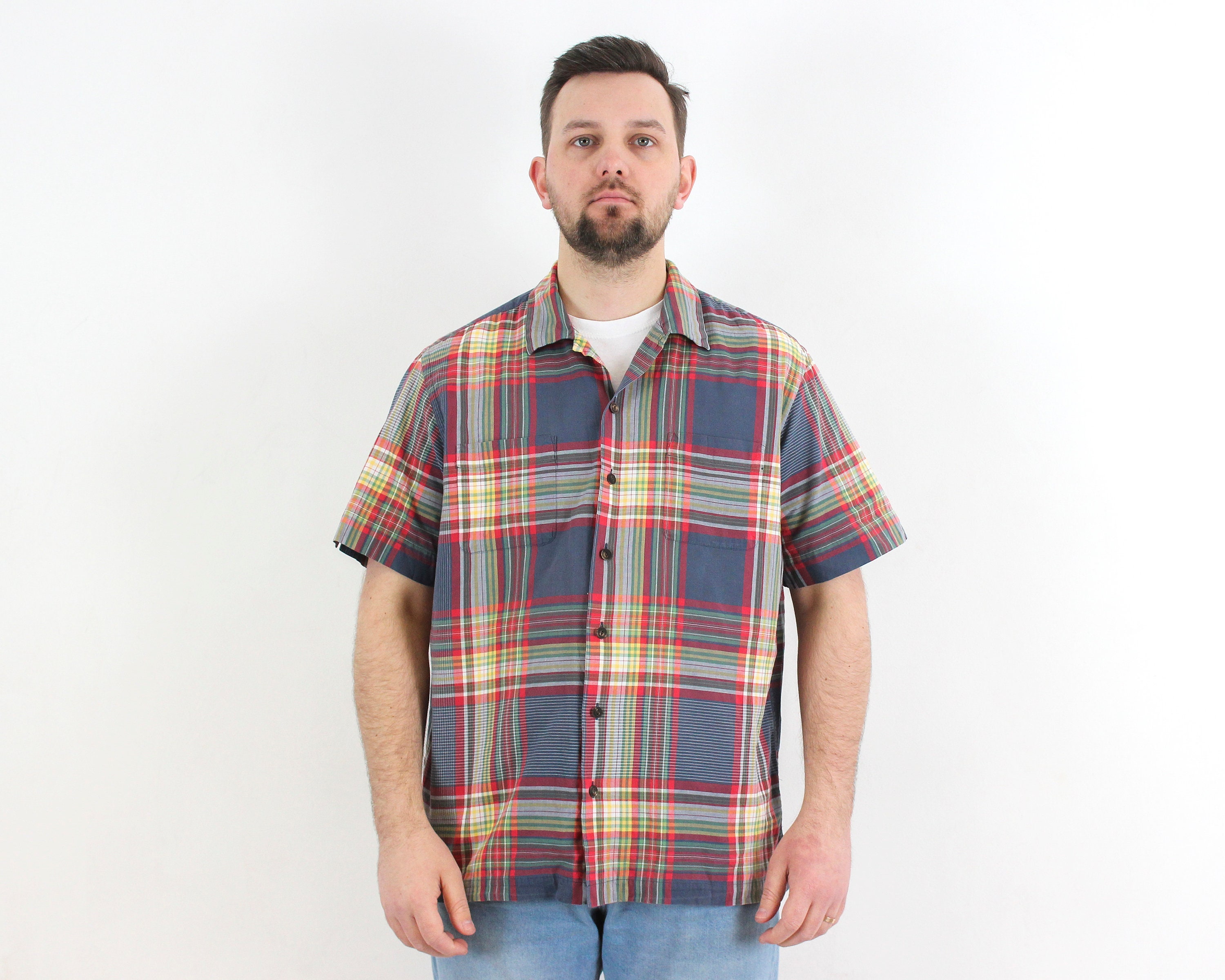 Check Overshirt - Etsy