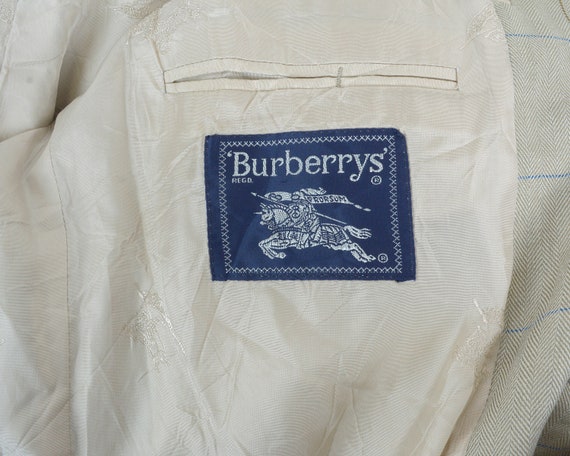 BURBERRYS Mens Wool Uk 42 US Plaid Blazer, Tweed … - image 6