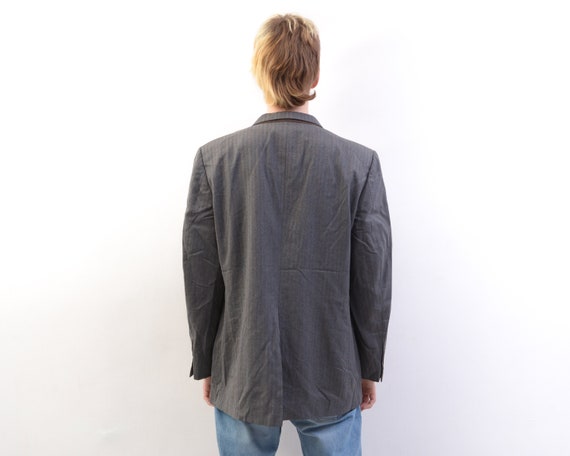 DAKS Vintage L Men's Blazer Virgin Wool Suit Jack… - image 5