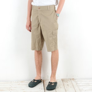 DICKIES Relaxed Fit Herren W36 Arbeit Cargo Shorts, Multi Taschen Beige Böden Chore Utipiel gegen Hose Hose, Handtaschen Skater Rap 2l