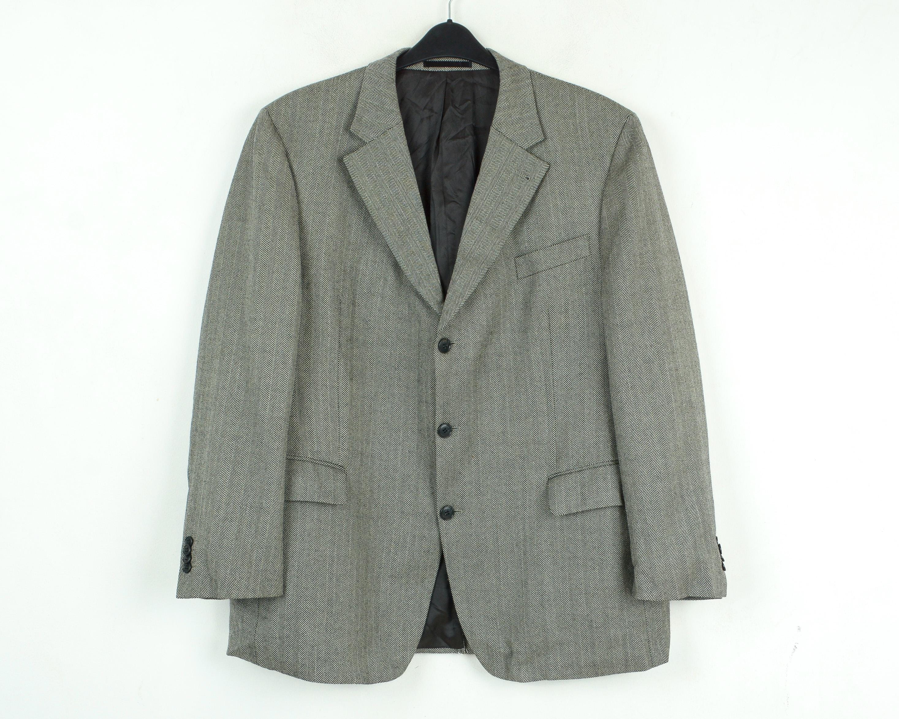 Burberrys Tweed Coat - Etsy