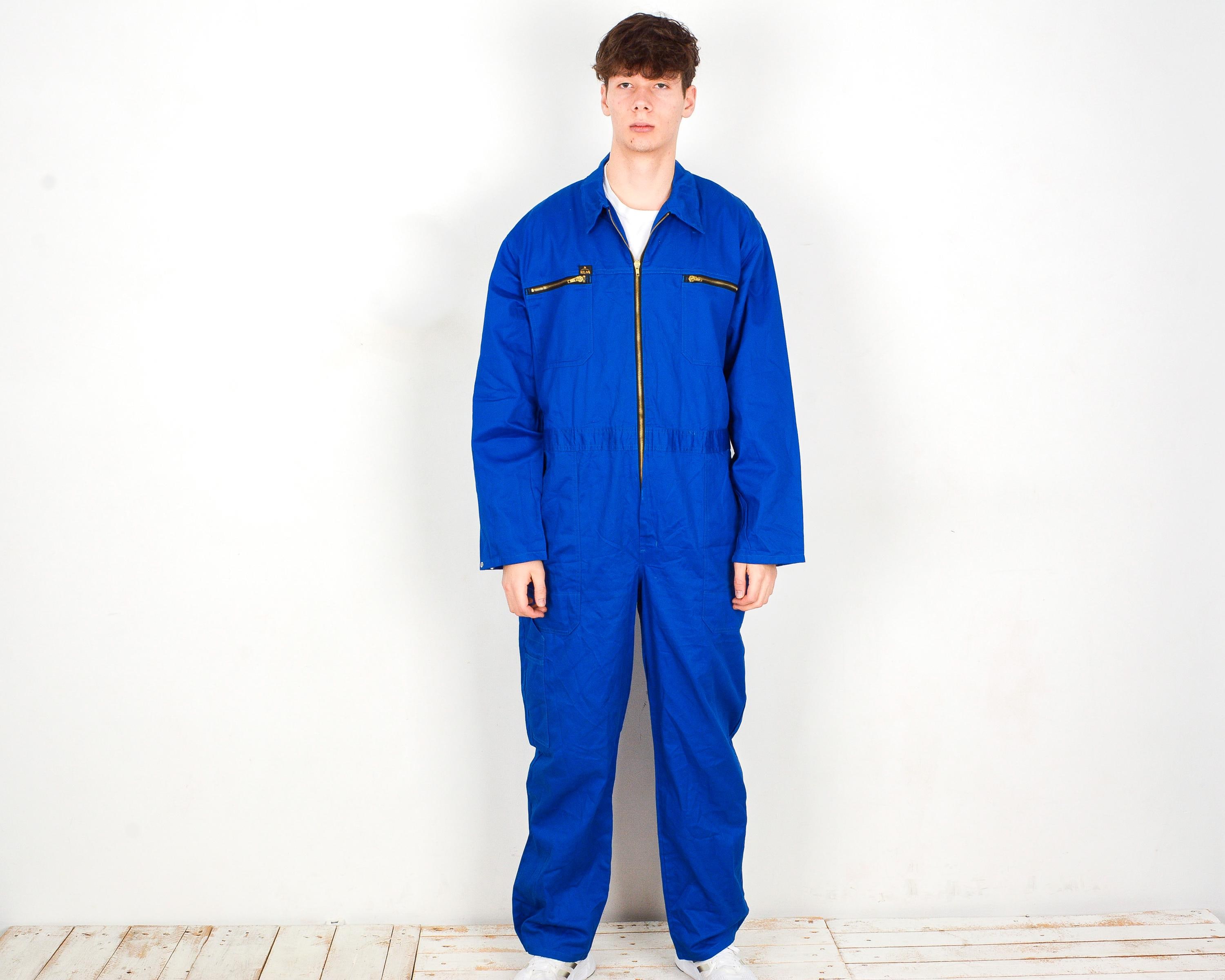 【deadstock】60s VETMENT LABOR オールインワン Vintage 60s Universal Overall Co. Coverall Hickory Navy Blue