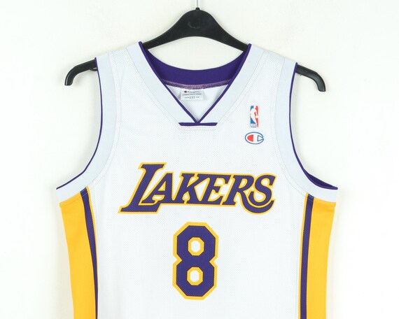 KOBE BRYANT 8 Men s Small Vest Jersey Los Angeles Lakers by Champion Size S Adult Vintage Tank Shirt NBA 90s Basketball Black Mamba Top 4a Etsy
