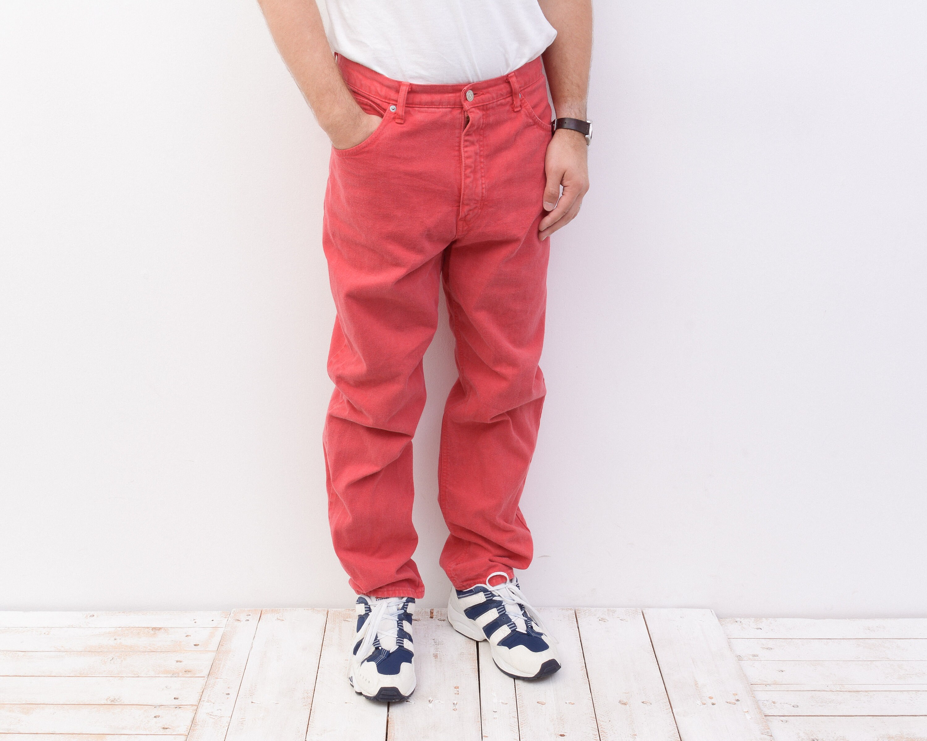 EDWIN Newton Slim Japanese Men's Red Jeans made in Japan | Etsy
