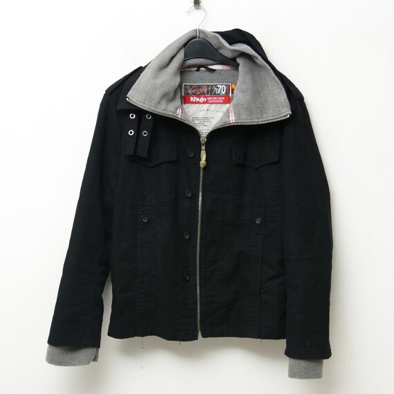 Khujo Jean M Women Jacket Cotton Army Zip Coat Field Military