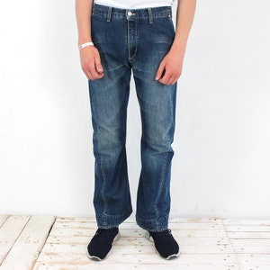 【W34 L32】europe levi's blue engineered LEVI'S ENGINEERED Vintage Mens W34 L32 Relaxed Fit Twisted Jeans