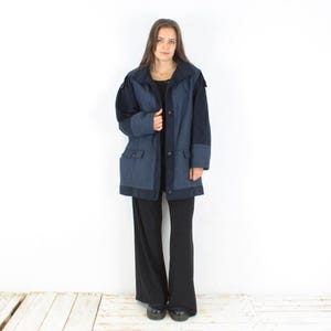 Vintage original loden women l wool coat, with lambswool winter jacket, overcoat padded classic button up fall autumn, trachten tracht 3n
