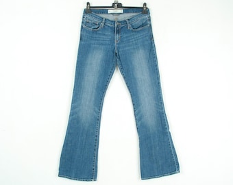 Abercrombie & Fitch perfect stretch women W29 L33 jeans pants trousers bootcut, m s flared wide american cowboy cowgirl Flare Hollister