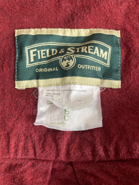 Vintage FIELD & STREAM Mens S moleskin chamois Co… - image 5