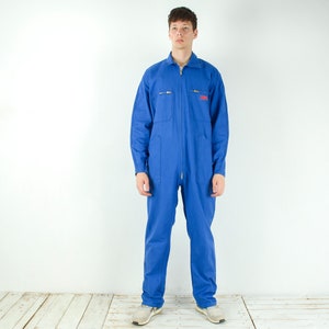 Vintage French ATO Ailee Mens 2XL Boilersuit Coverall Worker France Overall Jumpsuit UK 46 US Workwear Retro Utility Dungaree Eu 56 Chore 4b