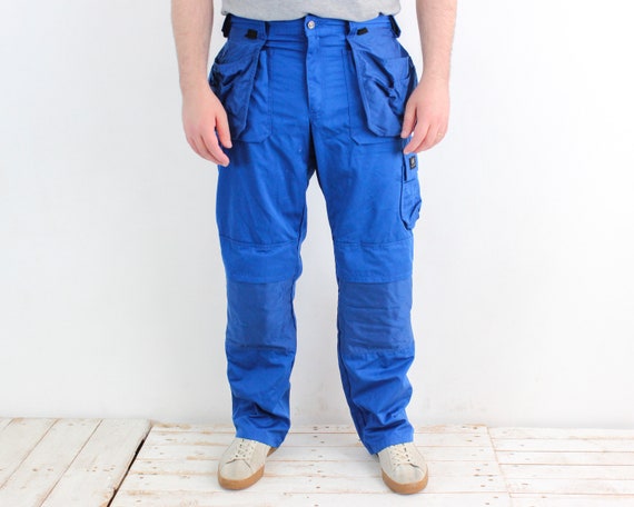 Blue work shop cargo pants