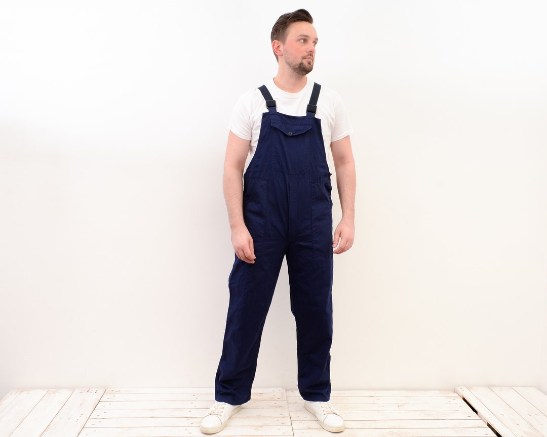 Sanfor Work Bibs Worker Men's US 42 UK Cotton Dungaree Etsy