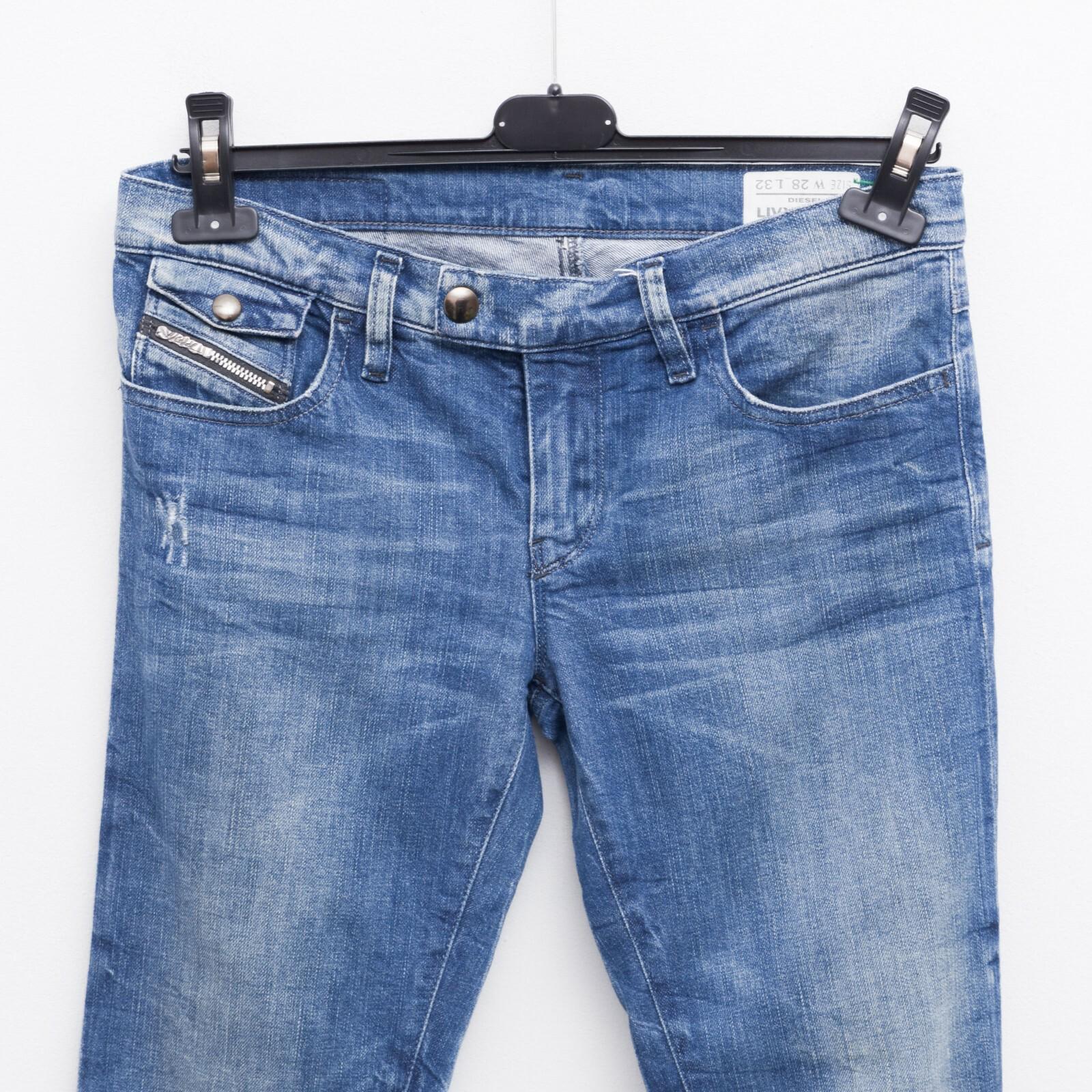 Jeans Diesel Livy Pour Femme - Taille W25 L32 - Bleu, Occasion Très Bon état