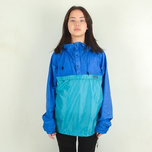Patagonia anorak lightweight jacket vintage unisex women's l xl, hooded men's m coat autumn windbreaker nylon windstopper front pocket 4n