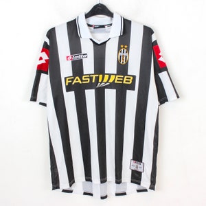 JUVENTUS Home Shirt 2001 2002 Men's M Jersey Lotto Vintage, Retro