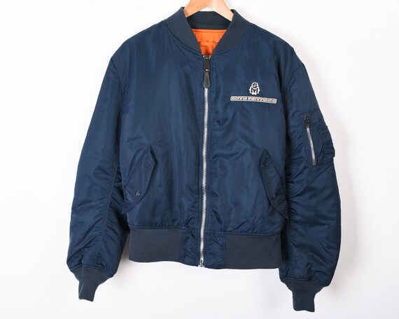 ALPHA INDUSTRIES Men's L Reversible ma-1 jacket, B