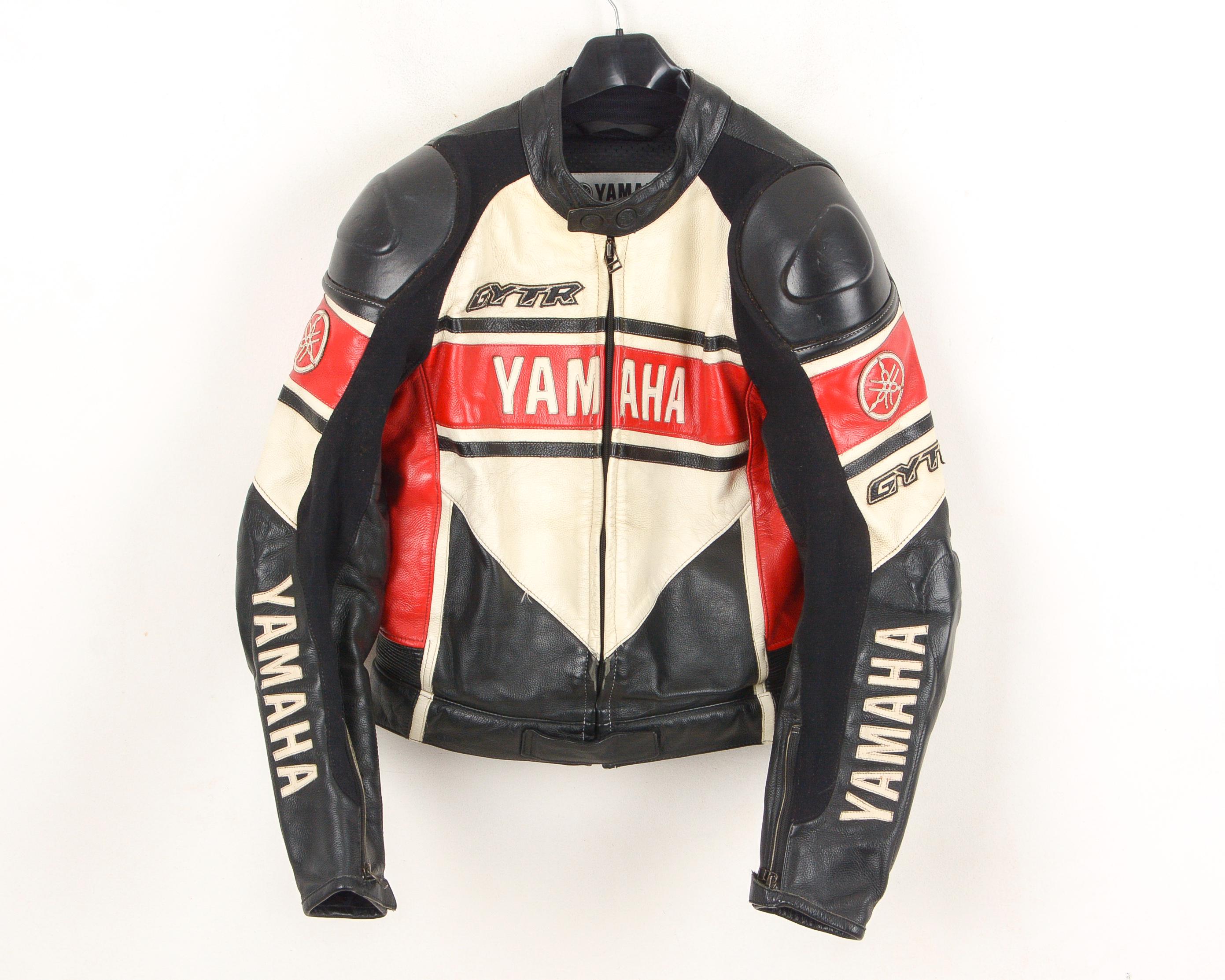 DAINESE X YAMAHA GYTR Leather Motorcycle Us 38 Uk Men Racer Jacket 