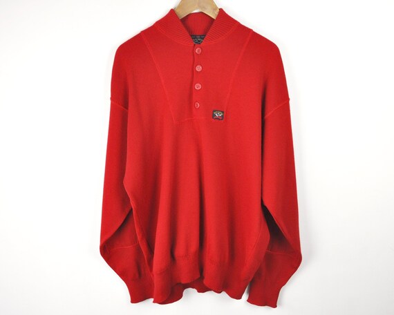 red paul and shark jumper