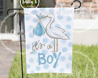 It's a Boy Flag, Vinyl Garden Flag, 12x18 Flag, Baby Boy Sign, Baby Announcement, Baby Welcome Home, Baby Boy, Welcome Home Baby