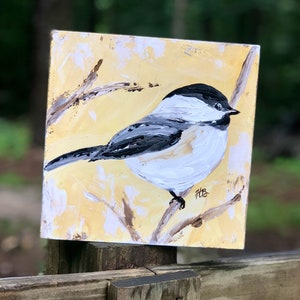 Chickadee Art Print, Chickadee Painting, Bird Lover, Birders, Bird Art, Bird Painting, Giclee Print, Artist Prints, Canvas Print