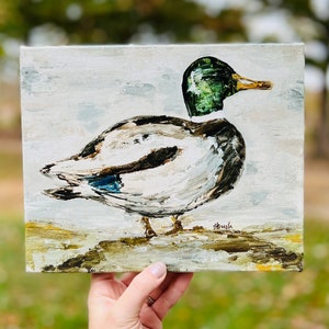 Duck Art Print, Mallard Duck Art, Duck Hunters Painting, Wildlife Art, Duck Hunting, Hunters Gift, Father&#39;s Day, Men&#39;s Art, Men&#39;s Office