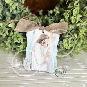 Jesus Holding Baby Ornament, In Memory Baby, Infant Loss Ornament, Miscarriage Ornament, Held by Jesus, Jesus Holding Child, Baby Ornament