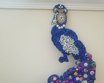 Peacock Wooden Wall Hanging