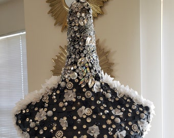 Gold Bling Christmas Tree Dress Form | Gold Mannequin Tree | Mannequin |  Christmas Centerpiece | Gold Christmas Tree | Christmas Decor - Etsy