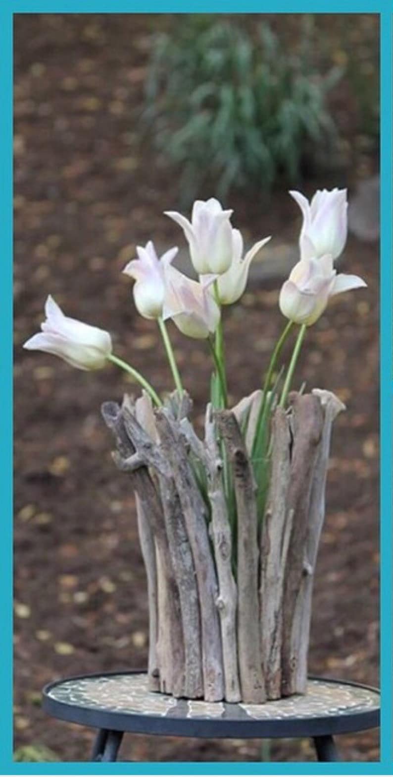 Driftwood vase Etsy