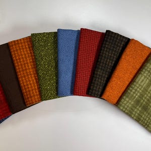 POP DE COULEUR ! Lot de gros quarts de flanelle (10)