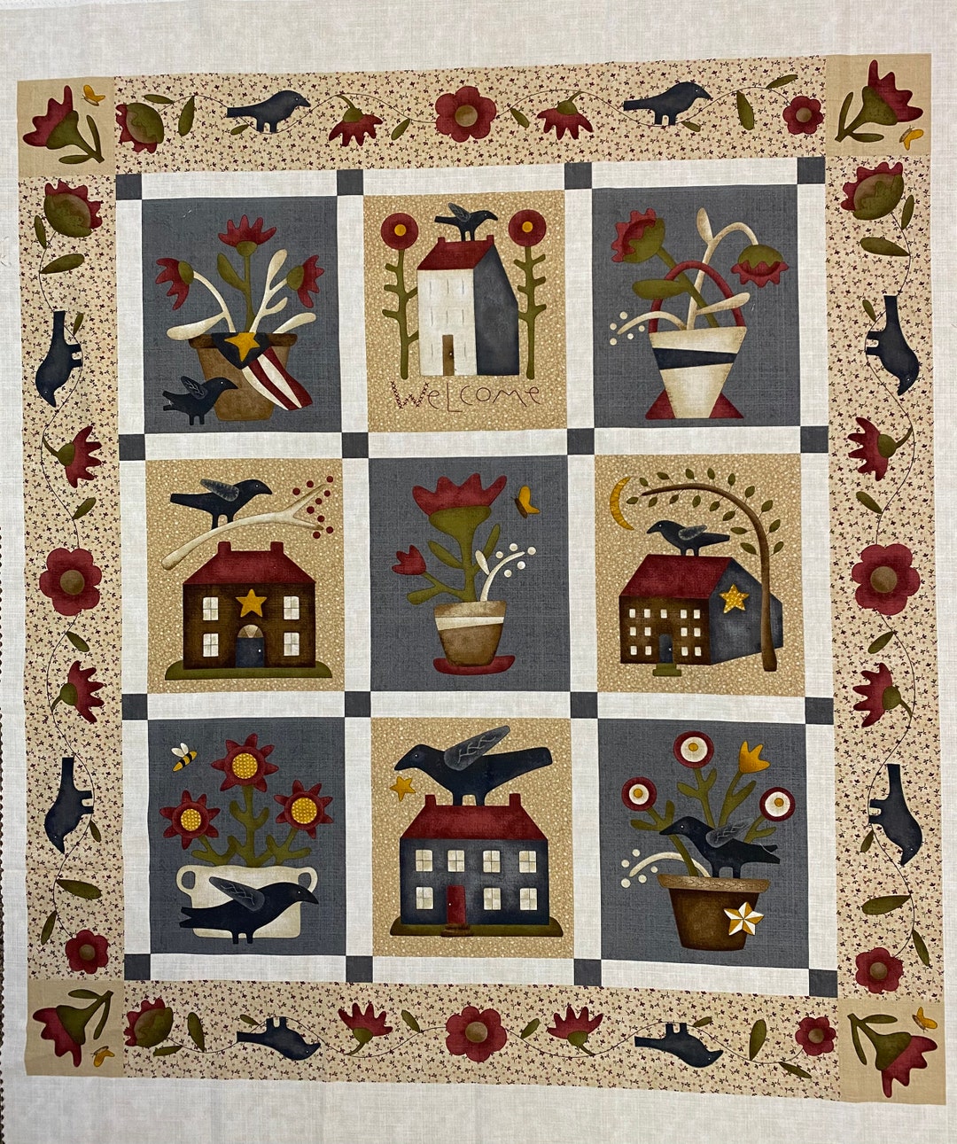 EASY Buttermilk Basin Panel Plus 8 Fat Quarter Bundle Etsy