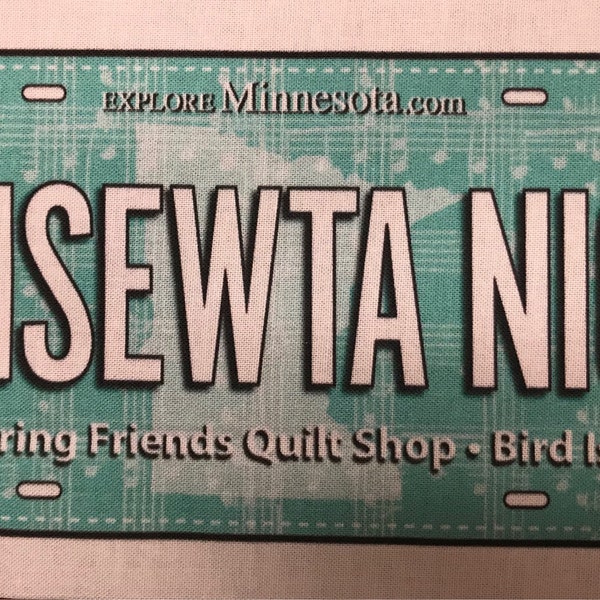 Collectors Plate! 2018 Row by Row License Plate - exclusive to Gathering Friends