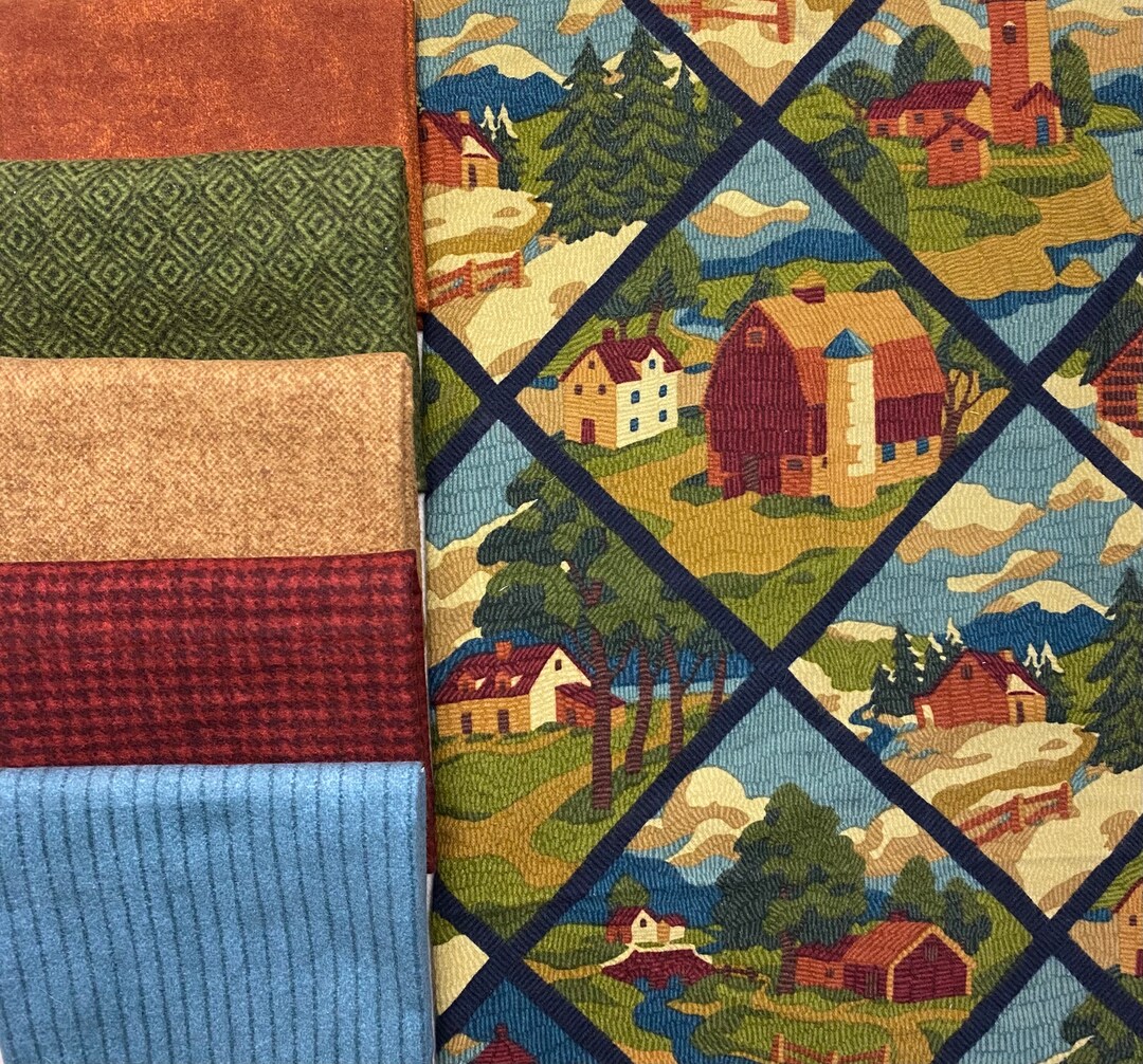 COZY Cabin Flannel Fat Quarter Bundle 6 Etsy