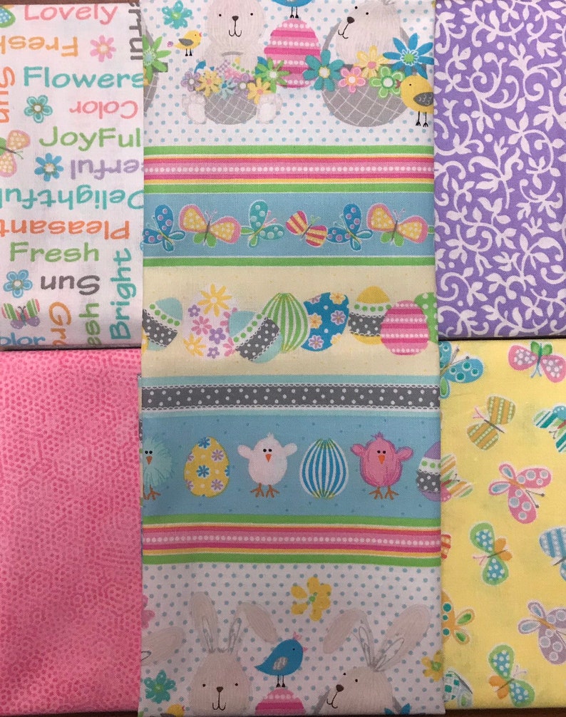 10 Easter fat quarter Bundle