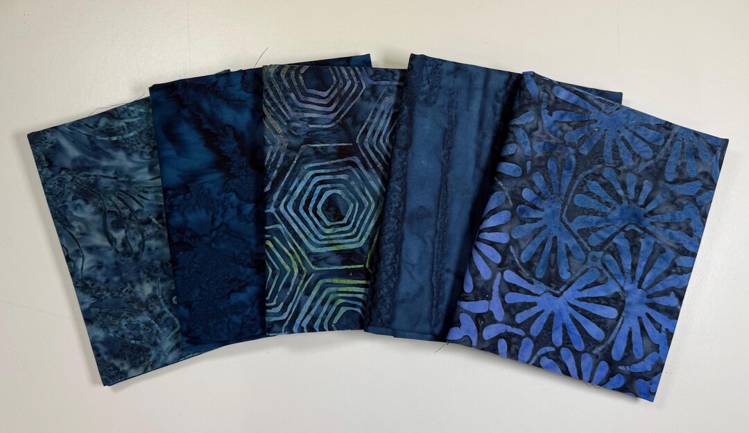 LAST ONE! Deep Waters Batiks Fat Quarter Bundle (5) - Etsy