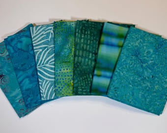 Aruba Tropical Waters Batik Fat Quarter Bundle (7)
