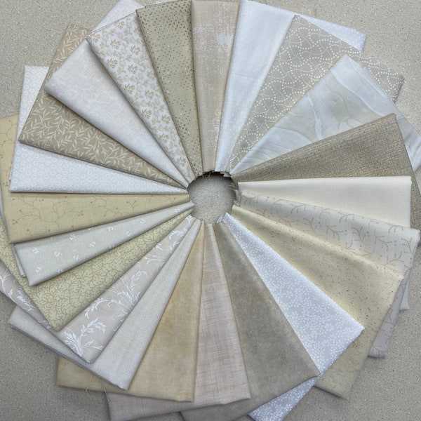 Gorgeous Neutral Fat Quarter Bundle (22)