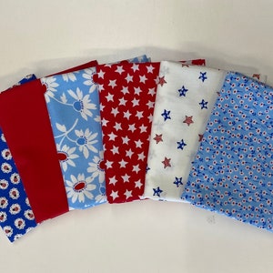 Patriotic Picnics and Flowers Fat Quarter Bundle (6)