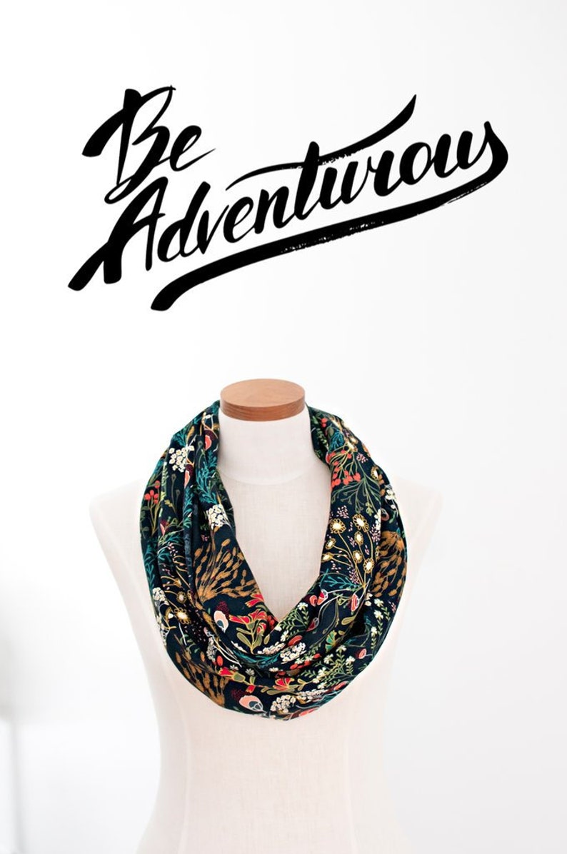 Hidden Pocket Infinity Scarf Thea Travel Accessory for Etsy