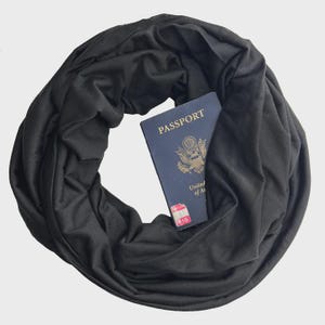 Sydney - Infinity Wrap con tasca nascosta con cerniera: morbida ed elegante / a prova di borseggiatore / regalo di viaggio perfetto / progettata negli Stati Uniti.