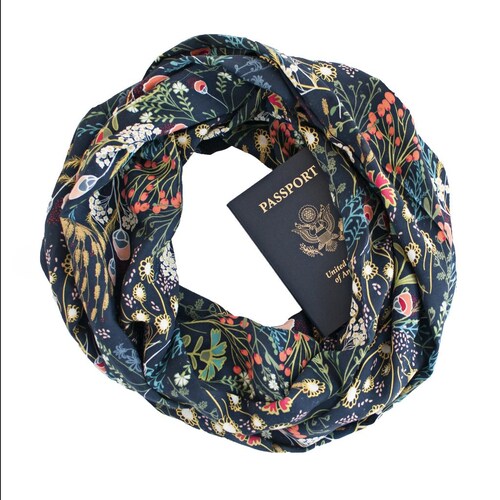 Womens Scarves Infinity Scarf with Zipper Pocket Travel Infinity Scarf with Hidden Pocket Womens Scarves Infinity Scarf with Zipper Pocket Travel Infinity Scarf with Hidden Pocket