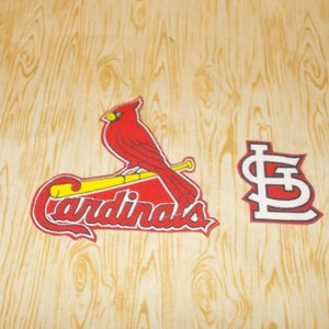 St. Louis Cardinals Patchwork Fabric 18” x 58” 100% Cotton - .