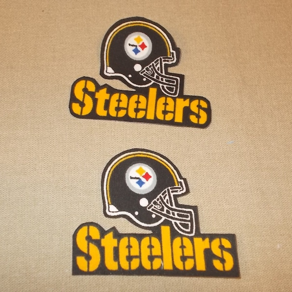 Set of 2 NFL - Pittsburgh Steelers Sew on or Iron On Appliques
